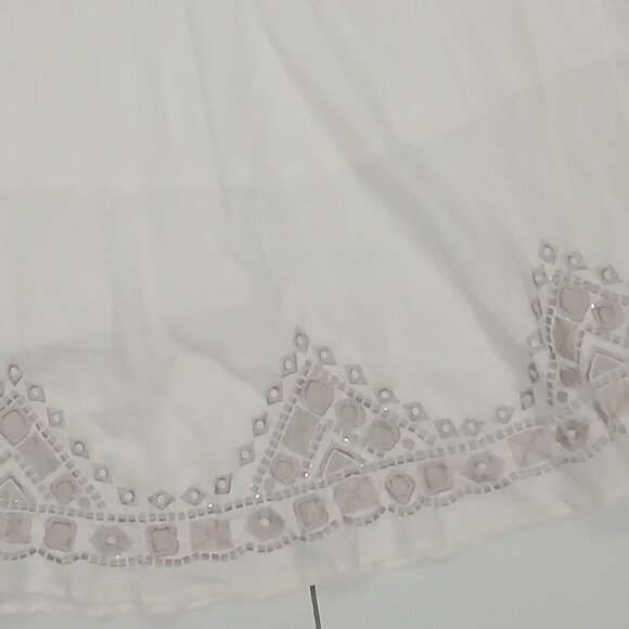 GASOLINO women's midi cream flared skirt size XL. - Picture 11 of 13